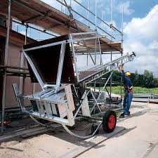 Bouwlift staalkabel/kantellift 7.50 mtr 300 kg